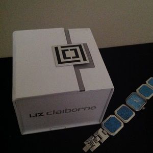 Liz Claiborne Turquoise watch-new in box