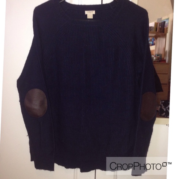 Adorable Elbow Patch Navy Sweater - Picture 1 of 1