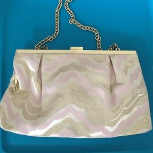 Lily Pulitzer chevron clutch
