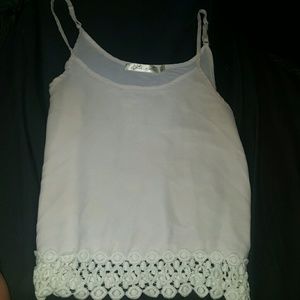 Super cute sheer pink summer top