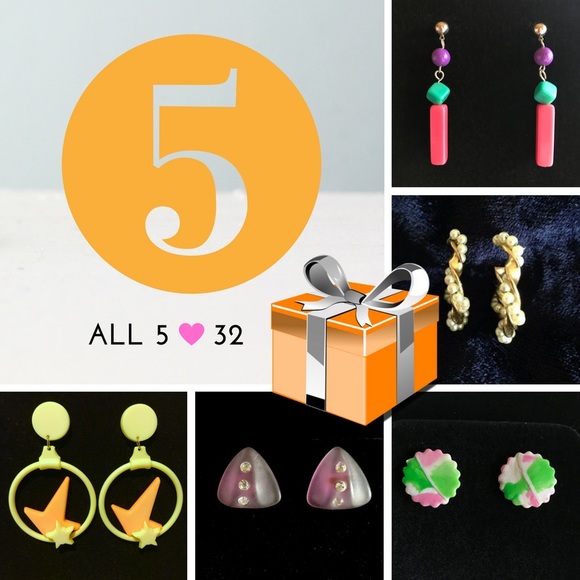 Whimsical | Handmade abstract earrings - Picture 8 of 8