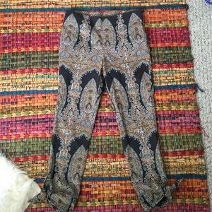 Free People patterned skinny pants