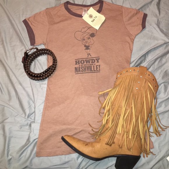 Brown Country Music Hall Of Fame Tshirt