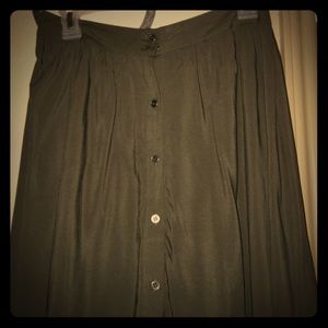 Forever21 Mid Length Olive skirt