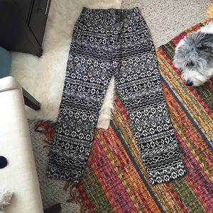Patterned cropped pants