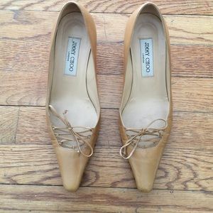 Jimmy Choo tan pump