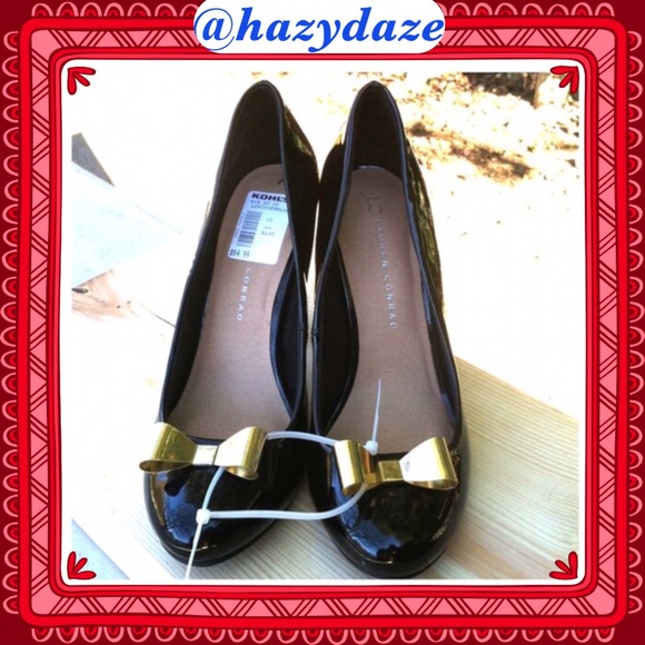 17 Sundays Shoes - Black Heels with Bow
