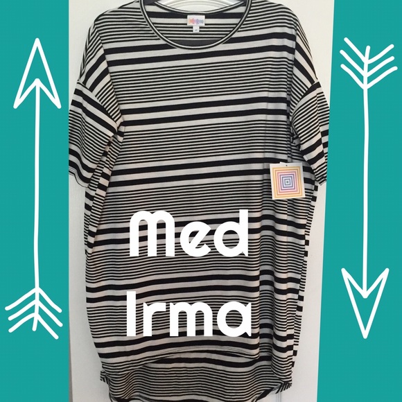 Med black and white striped Irma tunic