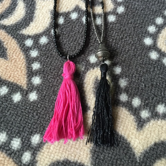 2 Tassel Necklaces