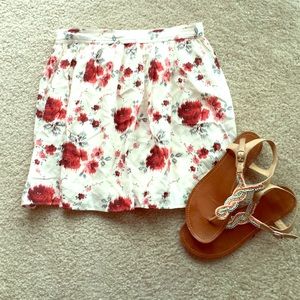 Floral Print Skirt