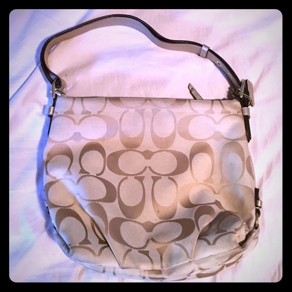 Gold Authentic Coach purse - Picture 1 of 3