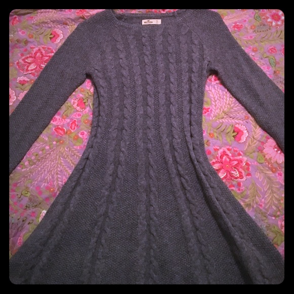 Hollister grey sweater dress