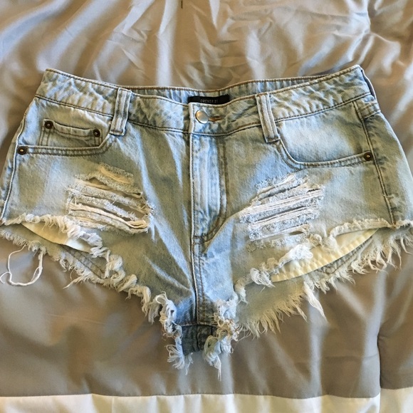 Denim shorts
