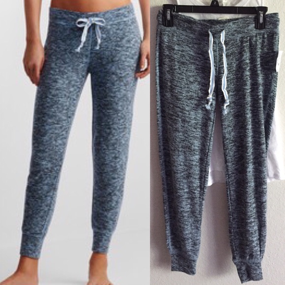 Fleece blue/gray jogger