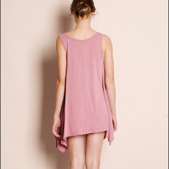 Lace Up Asymmetrical Tank Top - Picture 4 of 4