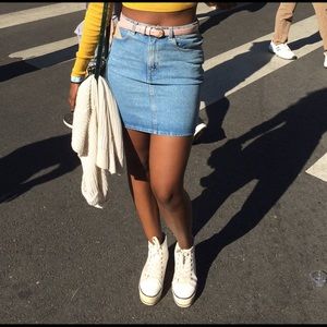 American Apparel Jeans Mini Skirt
