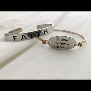 Stylish bracelets (both for $10)