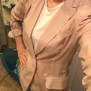 Pink silky blazer