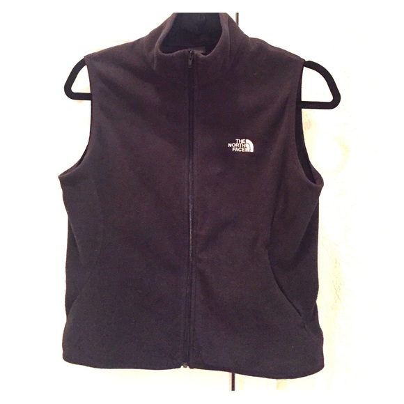 Black thin fleece vest