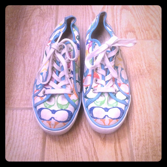 Coach scribble shoes size 8