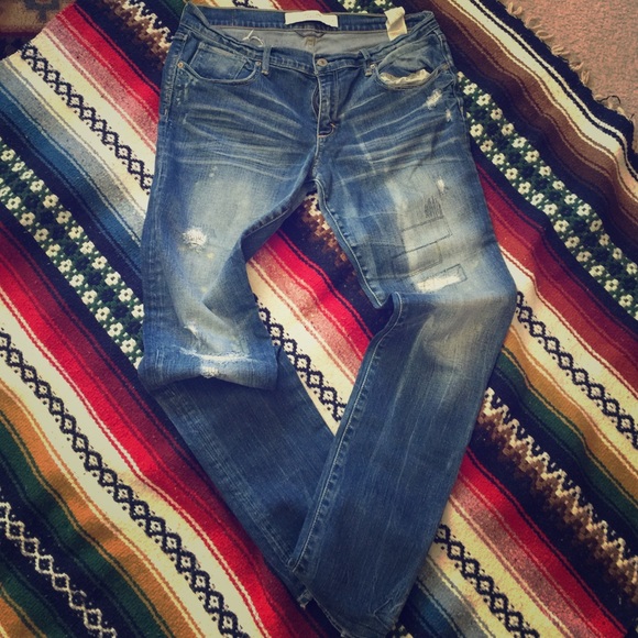 Abercrombie and Fitch distressed jeans