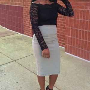 Fabulous long sleeve lace shirt