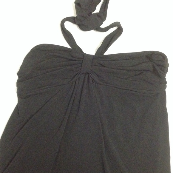 Ann Taylor Loft black halter top