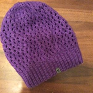 North Face Purple Beanie