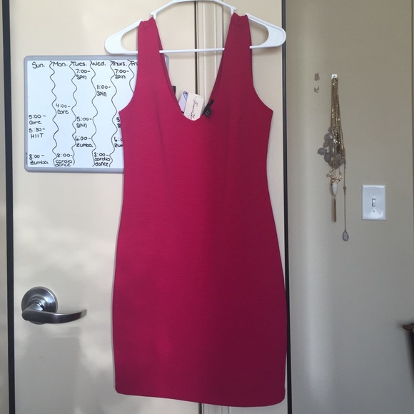 Pink bodycon dress
