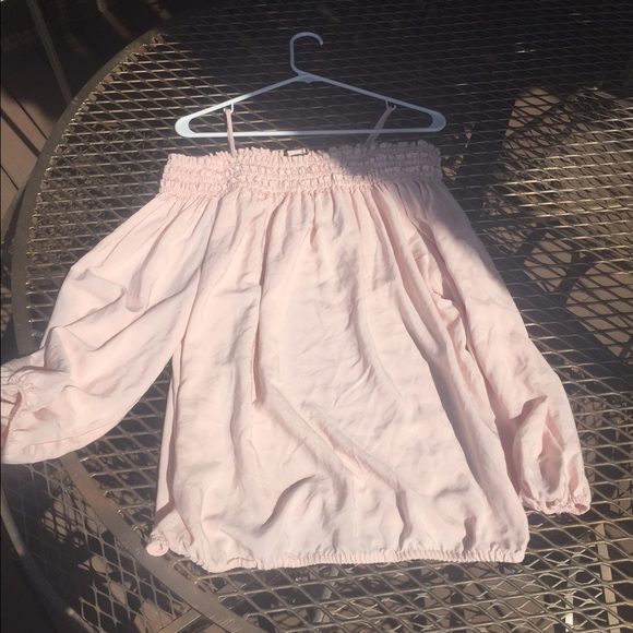 H&M Bohemian blouse-pale pink.