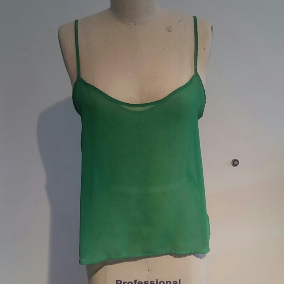 Sheer Green AA Camisole - Picture 1 of 2