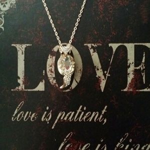 Beautiful jeweled fox necklace