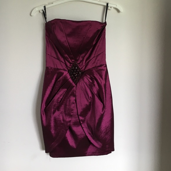 Jessica McClintock-Purple Metallic Dress