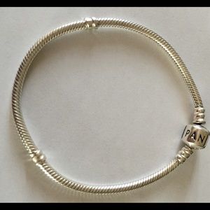 Authentic Pandora Iconic Silver Charm Bracelet