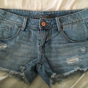 Denim shorts