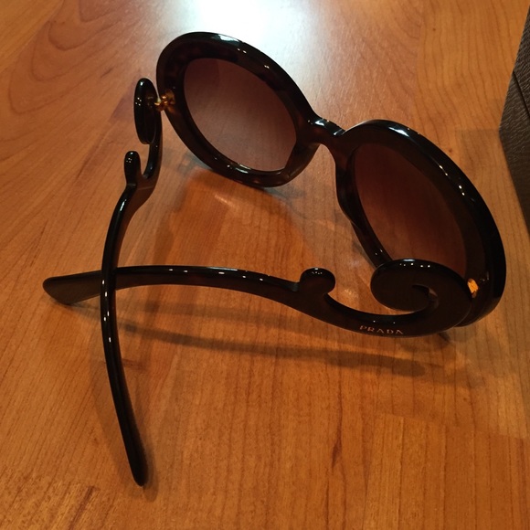 Prada Sunglasses! Dark Brown - Picture 2 of 4