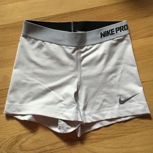 White Nike Pro Spandex!