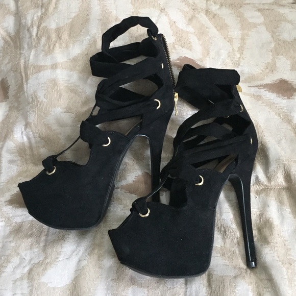 Just fab black heels