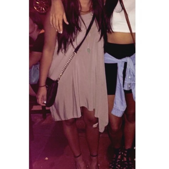 Free People Dresses & Skirts - Taupe asymmetrical dress