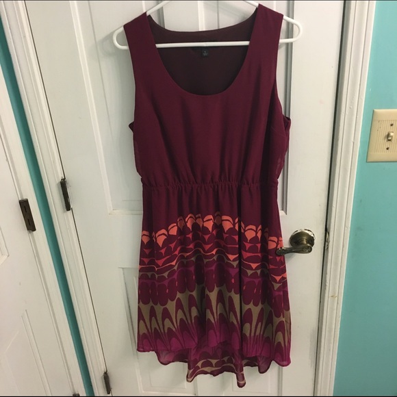 Mossimo tribal print high low dress