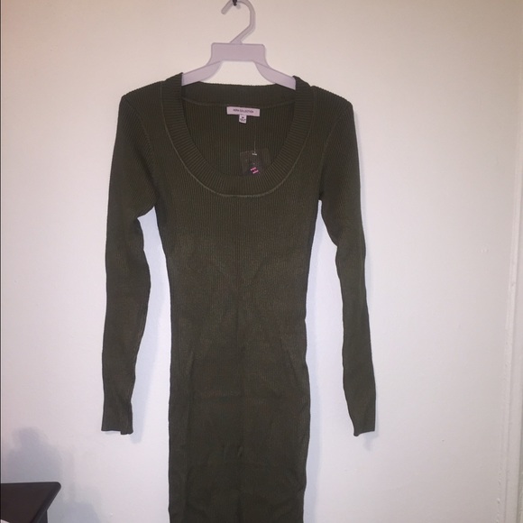 Army Ribbed Dress - Picture 4 of 4