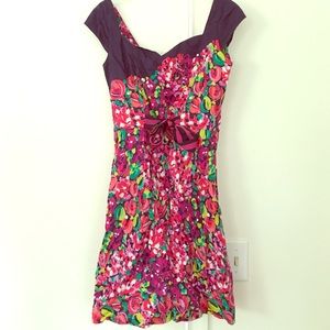 Lily Pulitzer floral dress with bow