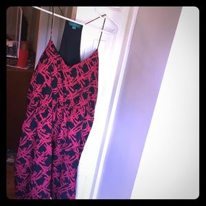 Pink/Navy Tank Dress