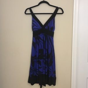 Sexy printed V-neck dress