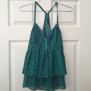 American Eagle ruffled tank