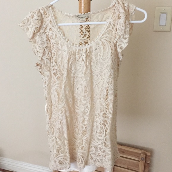 F21 creamy Lacey great gatsby top