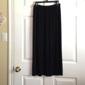 Black long Chico's Travelers skirt