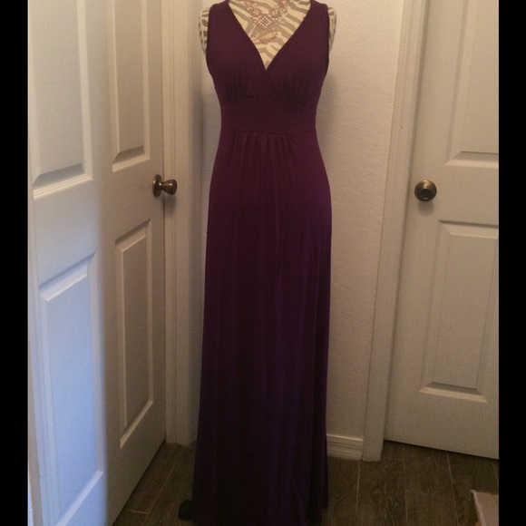 Deep Purple Maxi Dress  L - Picture 2 of 4