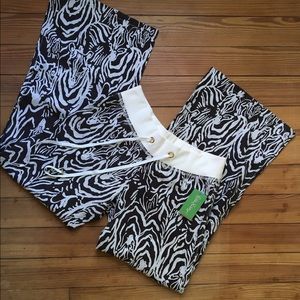 Lilly Pulitzer Beach Pant Zebra