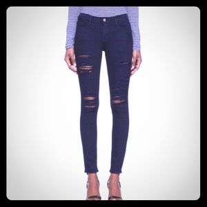 Frame Denim Le Skinny de Jeanne Ripped